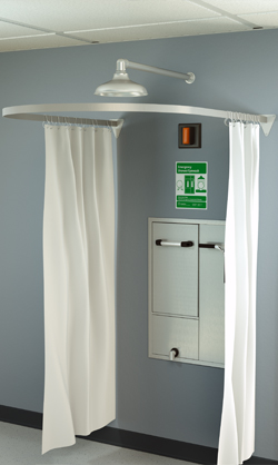 Emergency Eye Wash And Shower Equipment, Emergency Shower Curtain